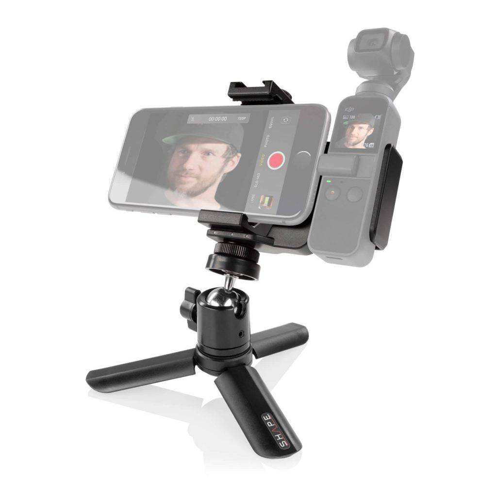 SHAPE Security Bracket Connection with Selfie Grip Tripod for DJI Osmo Pocket Gimbal Mounting SHAPE wlb   