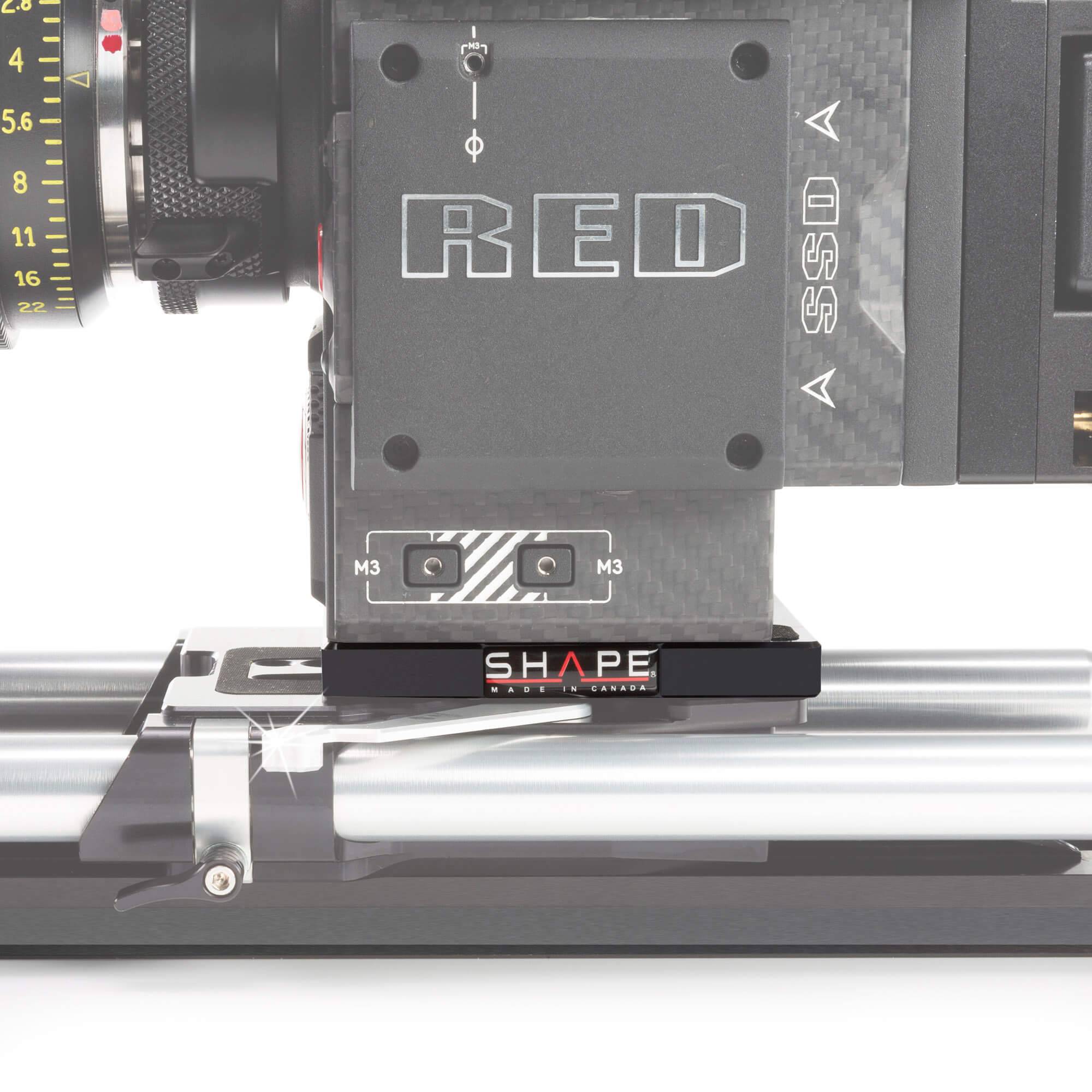 SHAPE Shim Plate for ARRI Standard Bridge Plate for RED® DSMC2 Baseplate SHAPE wlb   