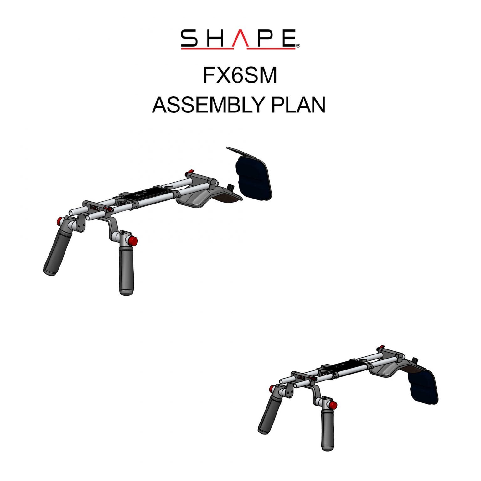 SHAPE Shoulder Mount for Sony FX6 - SHAPE wlb