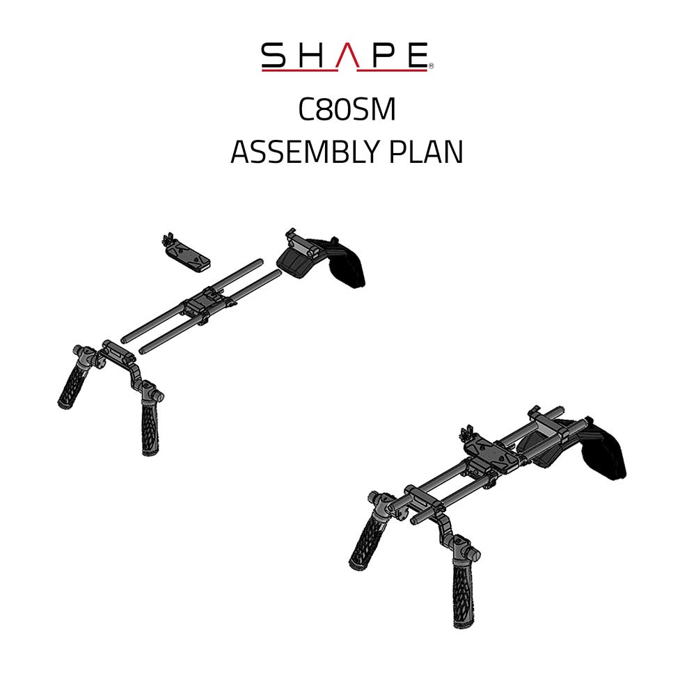 SHAPE Shoulder Mount System for Canon EOS C80 Camera Rig SHAPE wlb