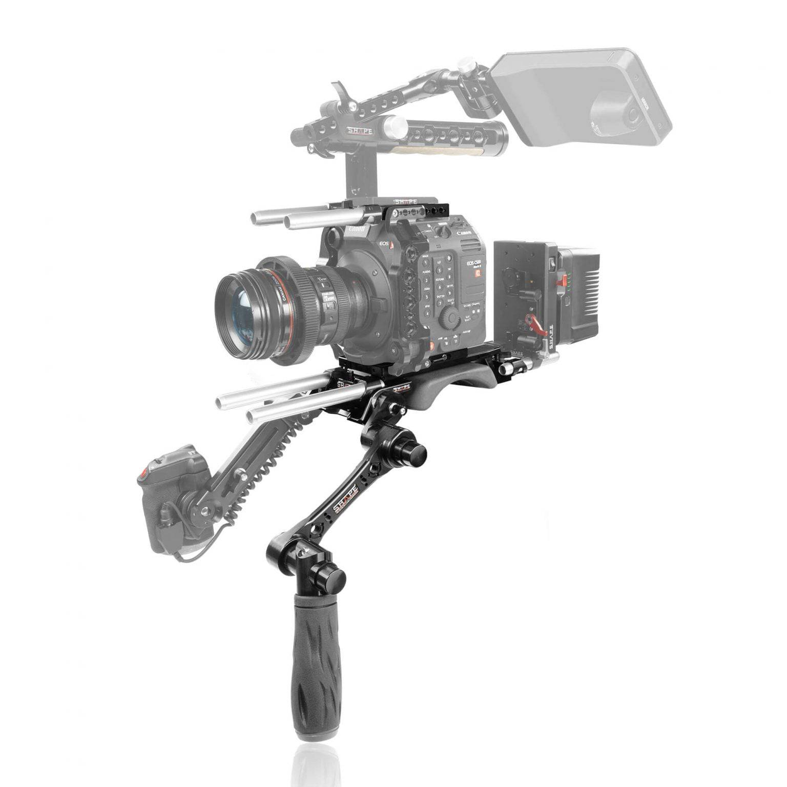 SHAPE Top Plate, Baseplate and Handle for Canon C500 MKII/C300 MKIII Top Plate SHAPE wlb   