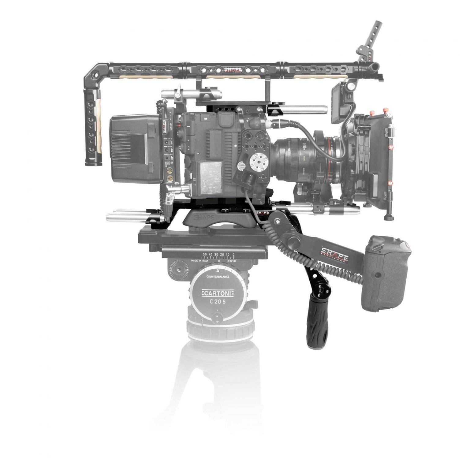 SHAPE Top Plate, Baseplate and Handle for Canon C500 MKII/C300 MKIII Top Plate SHAPE wlb   