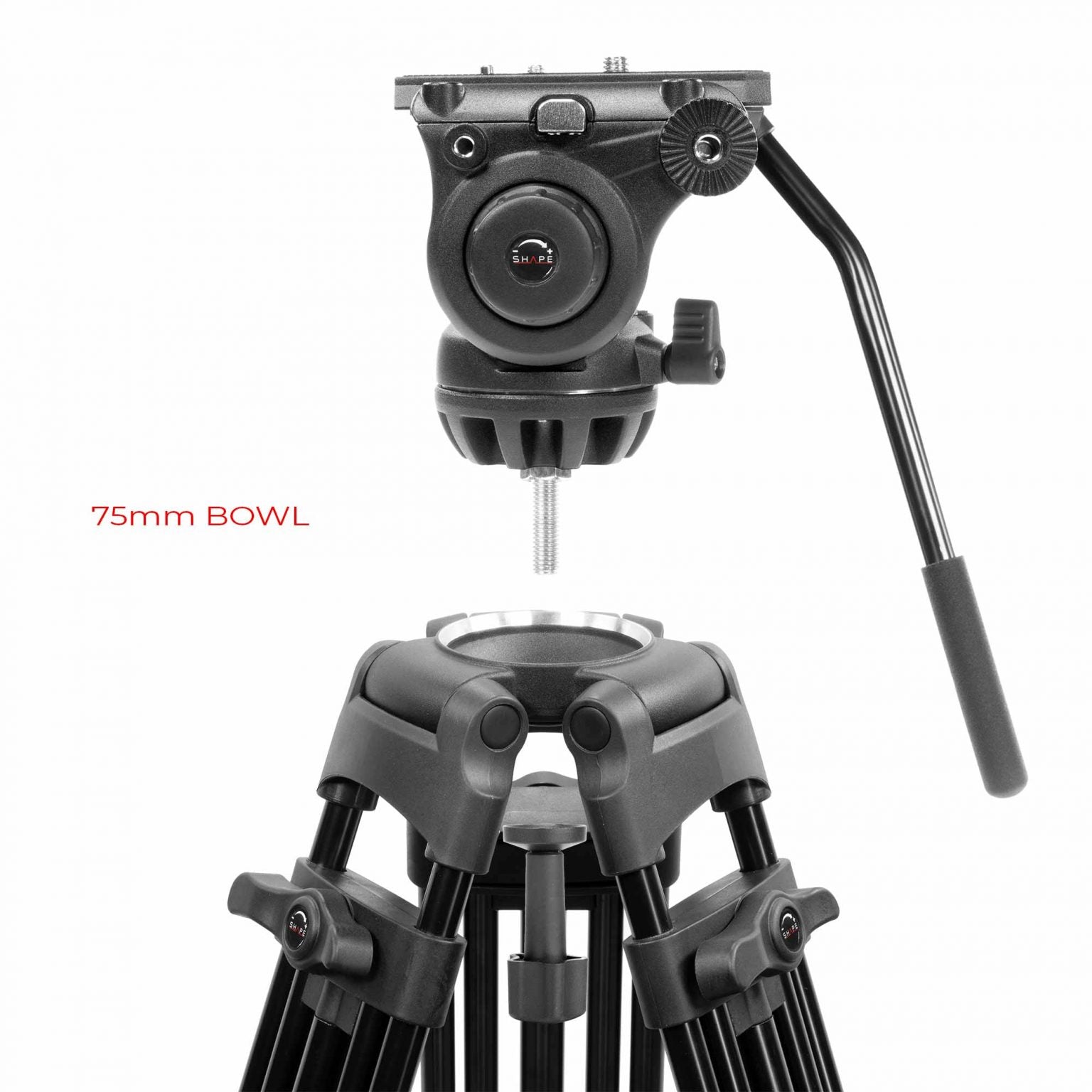 SHAPE Tripod 3 - Stage Video with Fluid Head and Bag - SHAPE wlb