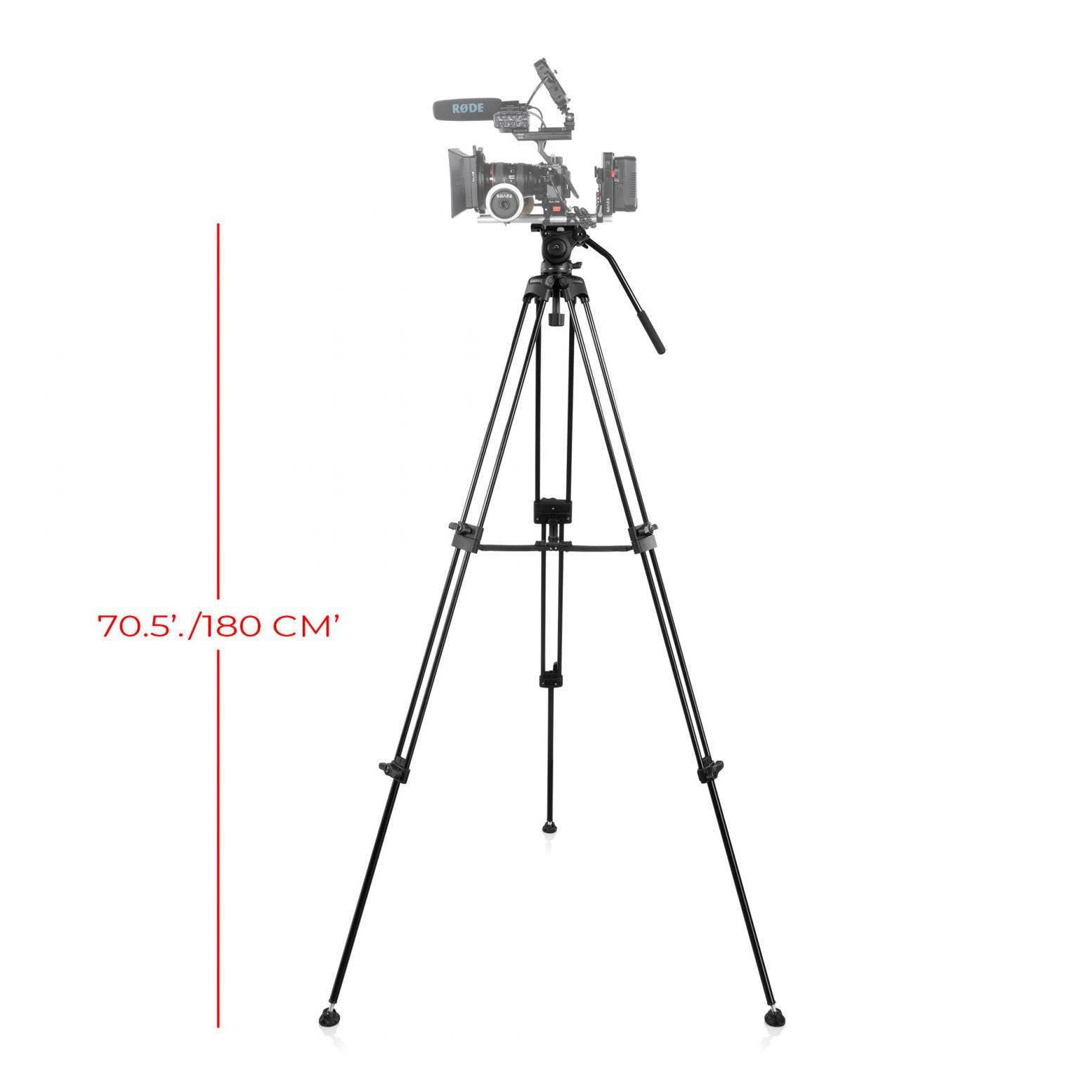 SHAPE Tripod 3 - Stage Video with Fluid Head and Bag - SHAPE wlb