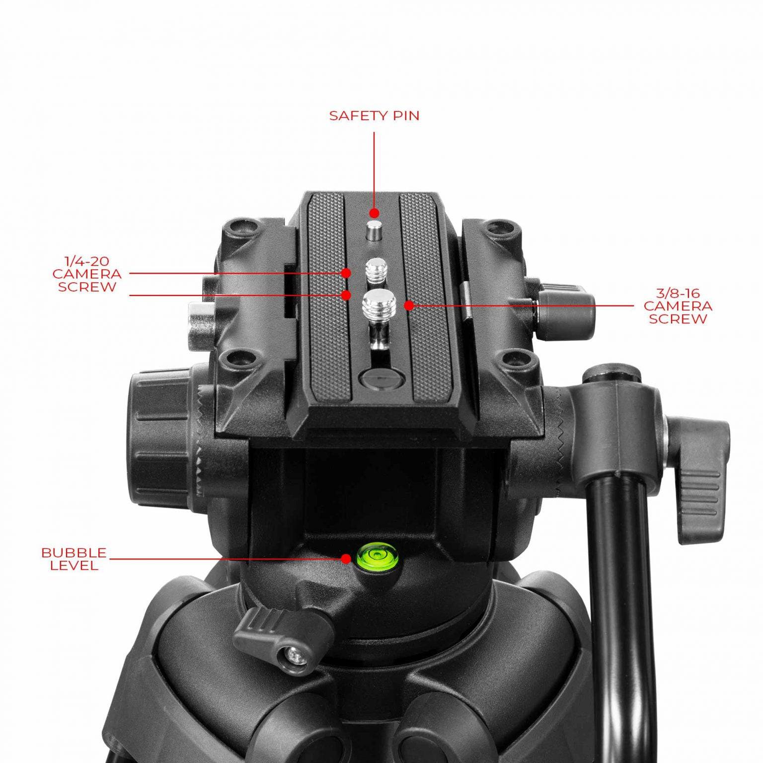 SHAPE Tripod 3 - Stage Video with Fluid Head and Bag - SHAPE wlb