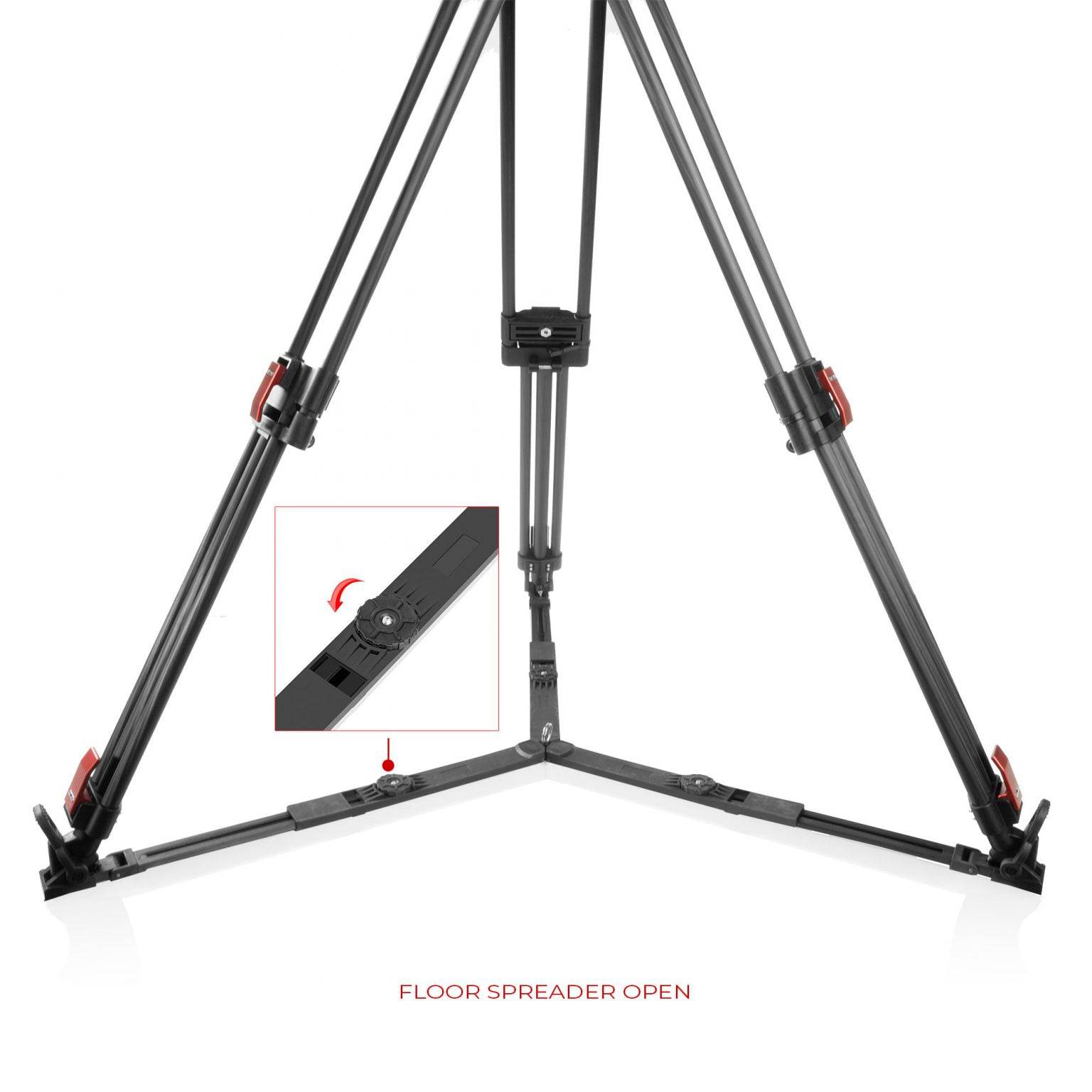 SHAPE Tripod Pro Video with Fluid Head 15 kg - SHAPE wlb