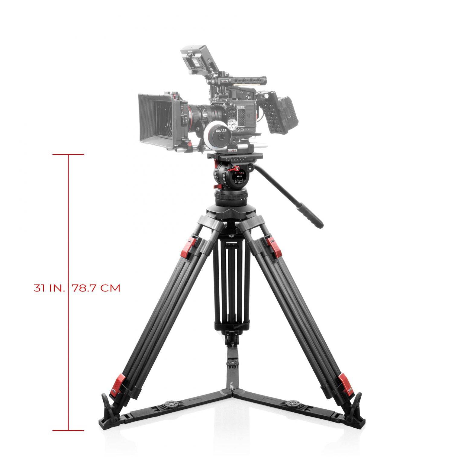 SHAPE Tripod Pro Video with Fluid Head 15 kg - SHAPE wlb