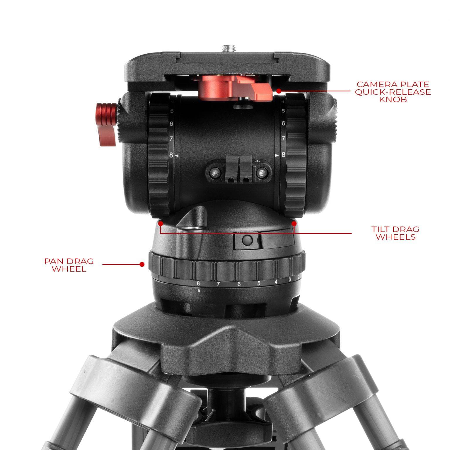 SHAPE Tripod Pro Video with Fluid Head 20 kg - SHAPE wlb