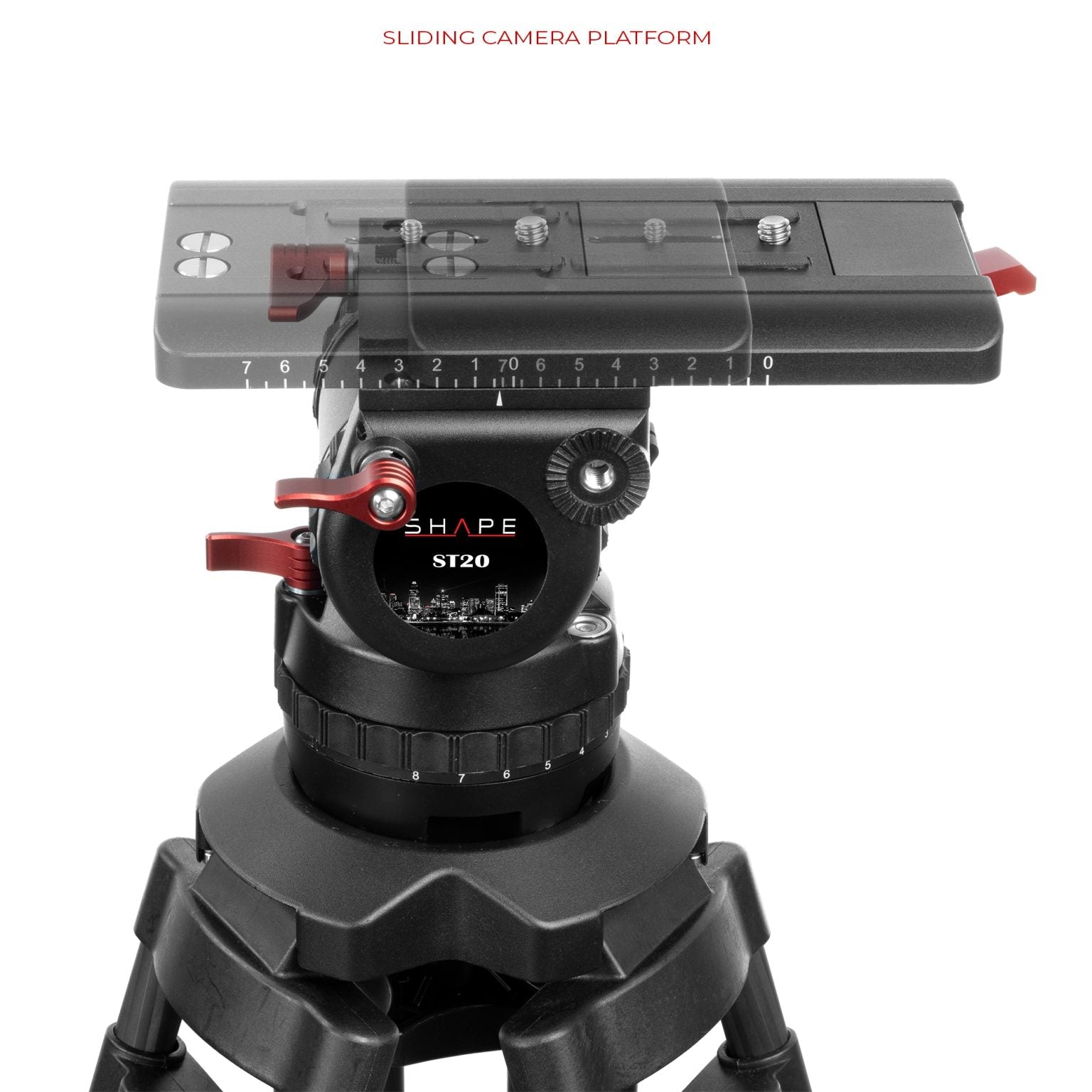 SHAPE Tripod Pro Video with Fluid Head 20 kg - SHAPE wlb