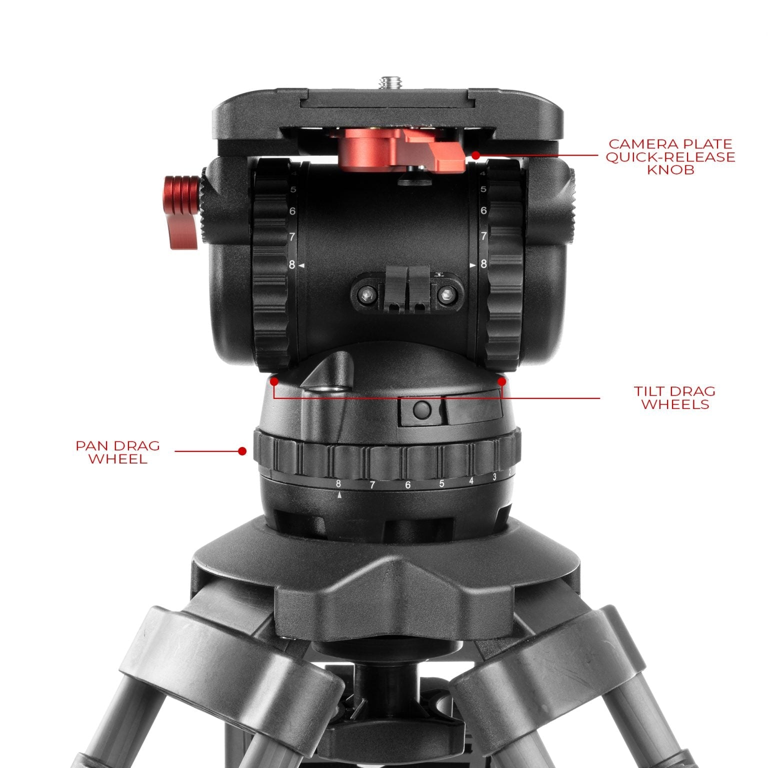 SHAPE Tripod Pro Video with Fluid Head 20 kg - SHAPE wlb