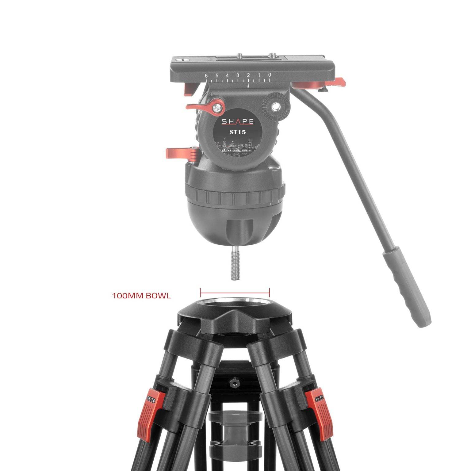 SHAPE Two - Stage Carbon Fiber Tripod Legs 15 kg - SHAPE wlb