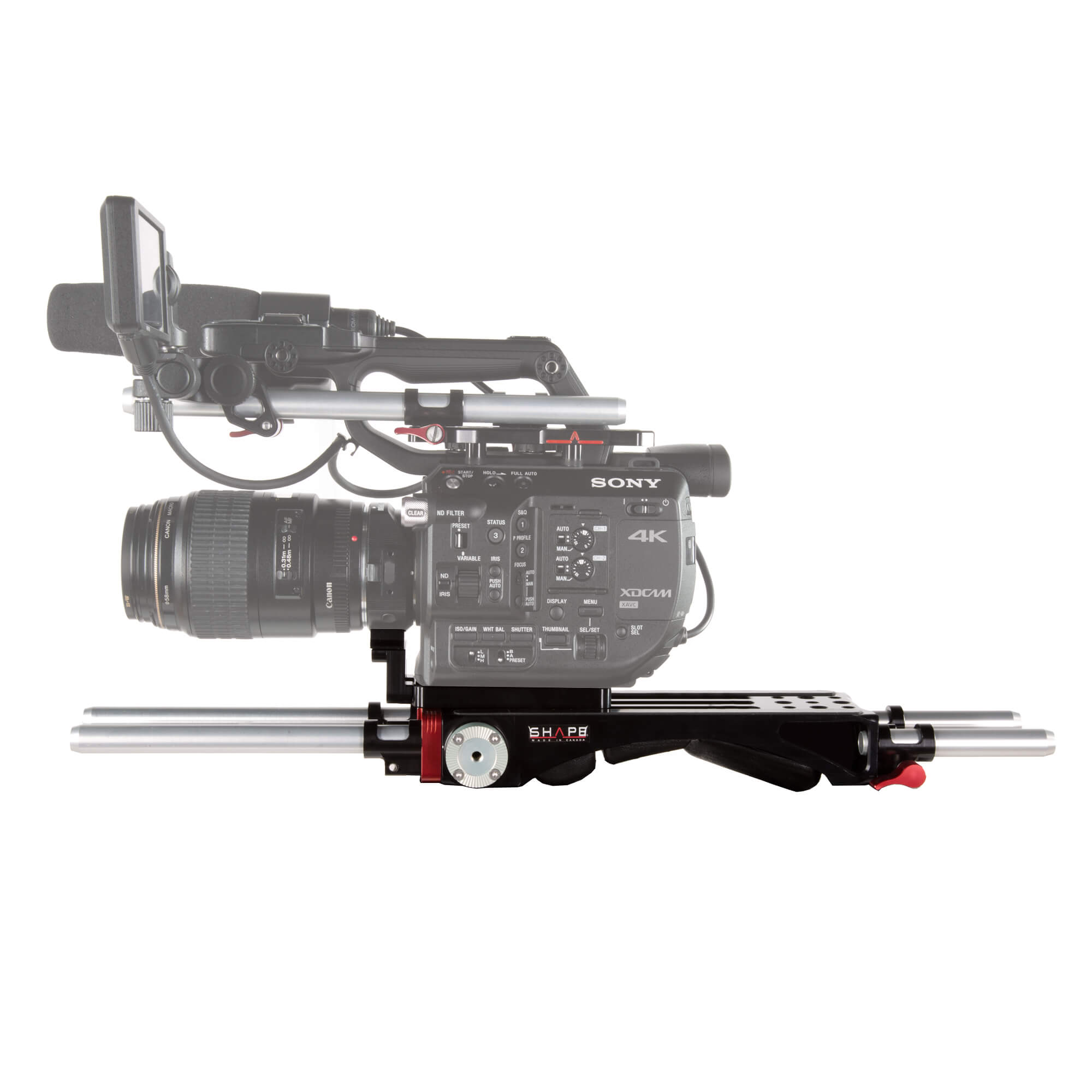 SHAPE V-Lock Quick Release Baseplate with Metabones Support for Sony FS5/FS5 II Baseplate SHAPE wlb   