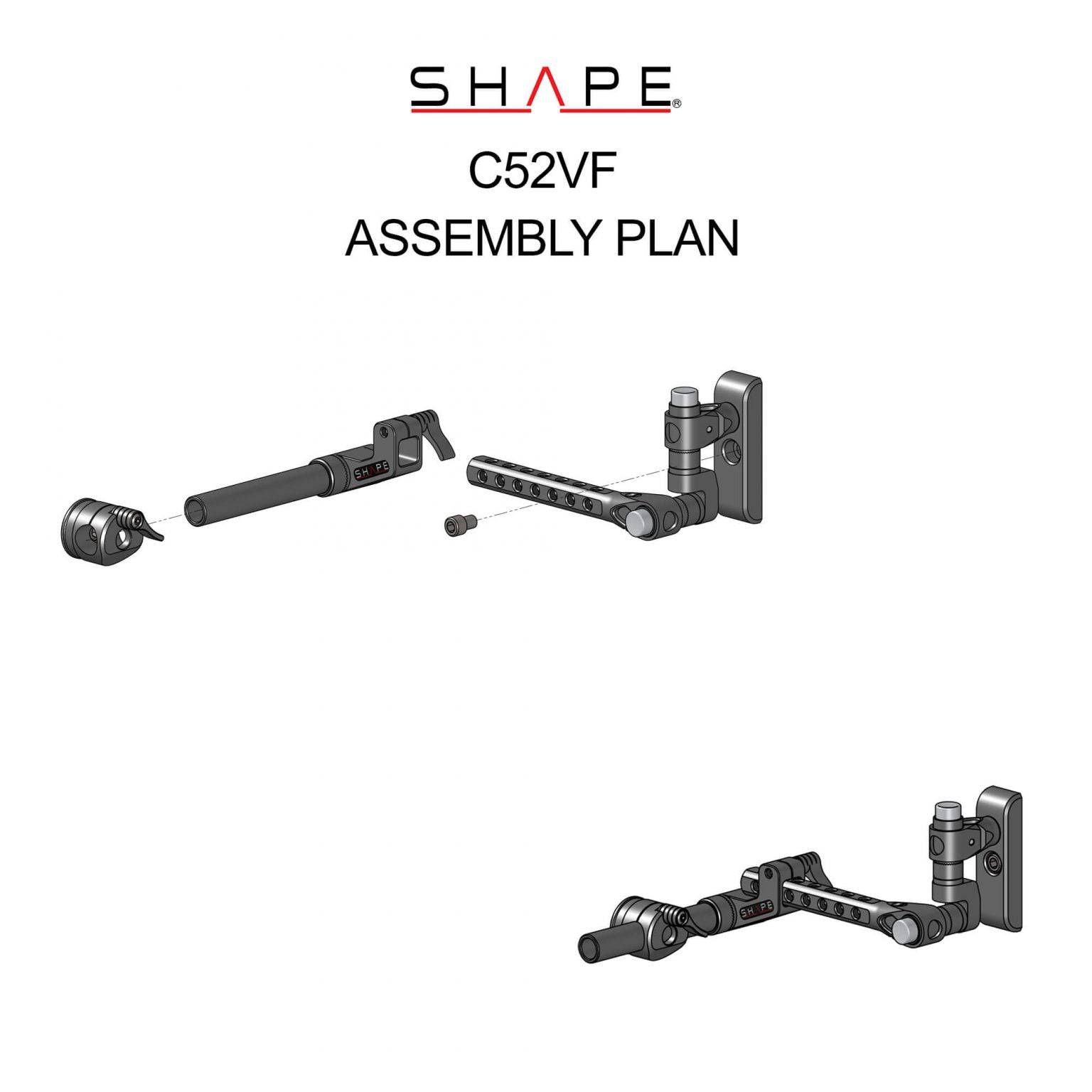 SHAPE View Finder Mount for Canon C500 MKII/C300 MKIII Mount SHAPE wlb   