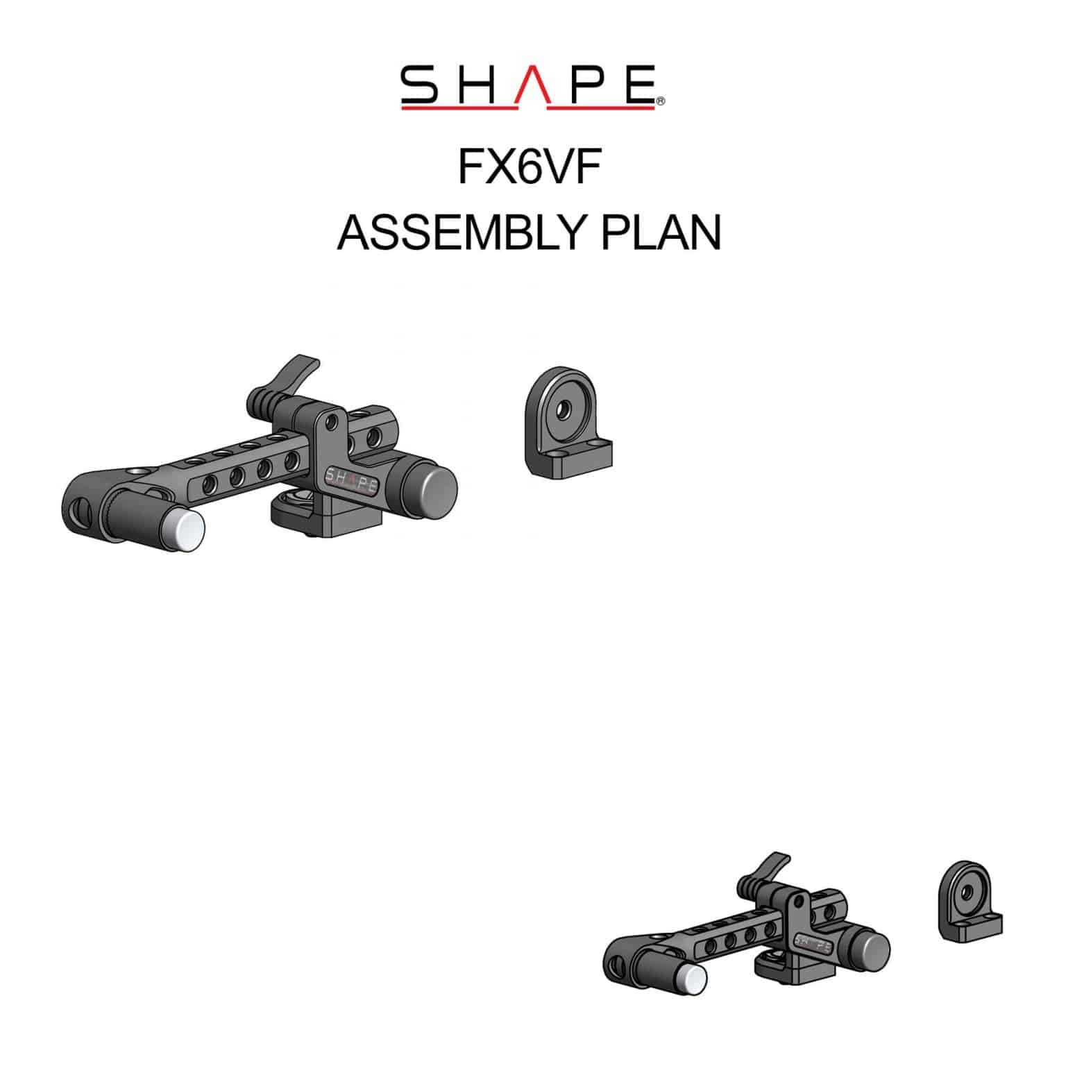 SHAPE View Finder Mount for Sony FX6 - SHAPE wlb